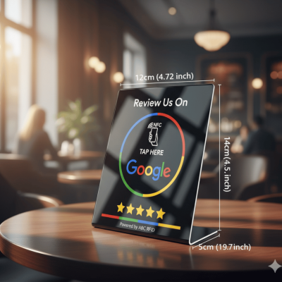 Nfc Google Review Stands-Black