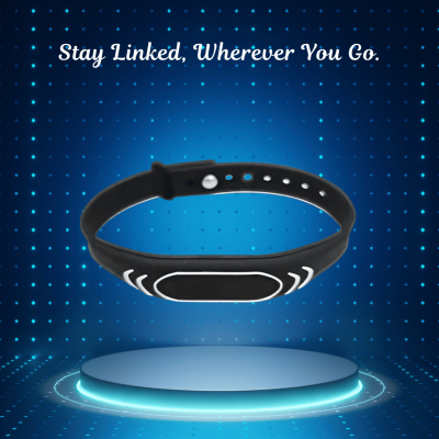 Your Brand Of Connection On Your Wrist - Designed -Black